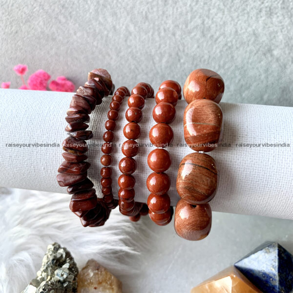Energized Red Jasper Bracelet (Health - Endurance - Vitality - Sexual Pleasure ) 8mm | 100% Authentic & Natural