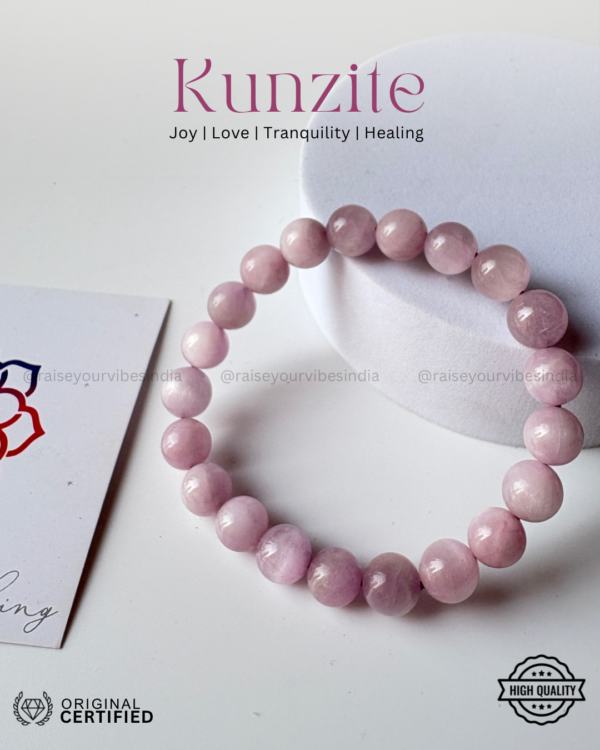 Energized Kunzite Bracelet (Love & Compassion) | 100% Authentic & Natural