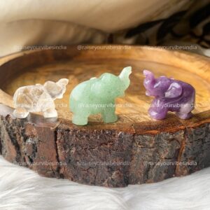 Natural Mini Carved Elephant | 100% Authentic & Natural