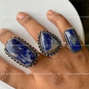 Natural Sodalite Ring (Logic Intelligence - Clarity) | 100% Authentic & Natural