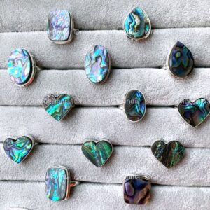 Abalone shell ring