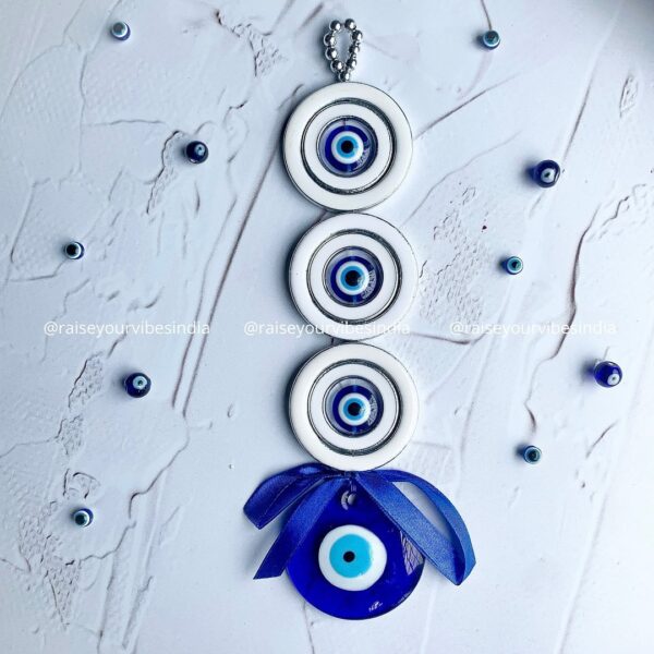 Evil Eye Wall Hanging - 3 rings/ House Protection / Home Decor