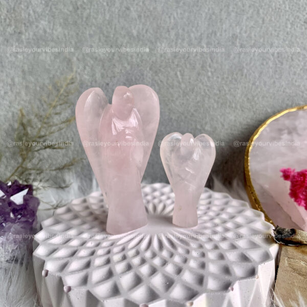 Natural RoseQuartz Angel | 100% Authentic & Natural
