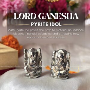Natural Pyrite Ganeshji 1.5 inches | 100% Natural & Certified