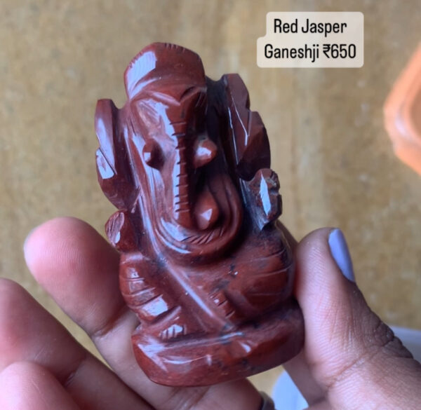 Natural Red Jasper Ganeshji | 100% Authentic & Natural