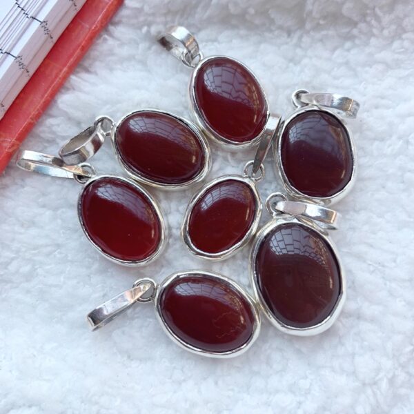Aqeeq 92.5 Silver Pendant | Daily Wear | 100% Authentic & Natural