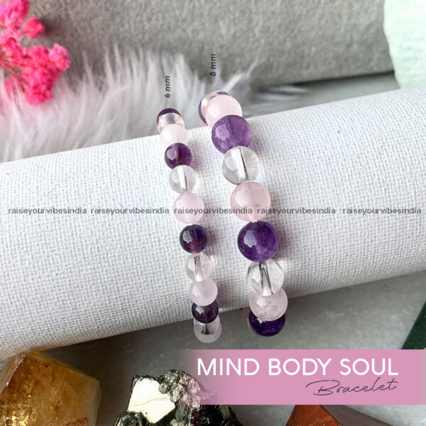 Natural MIND, BODY AND SOUL Bracelet 6-8mm |💎100% Authentic & Natural