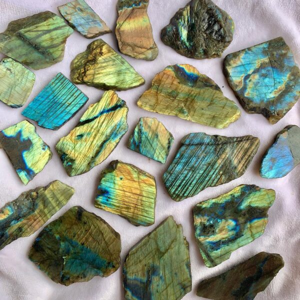 Natural Labradorite Raw Slice  (Transformation – Raise consciousness – Awareness- Intuitions) |💎100% Authentic & Natural