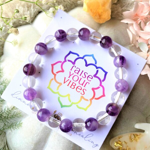 ENERGIZED Inner Peace and Clarity bracelet 8mm |💎100% Authentic & Natural
