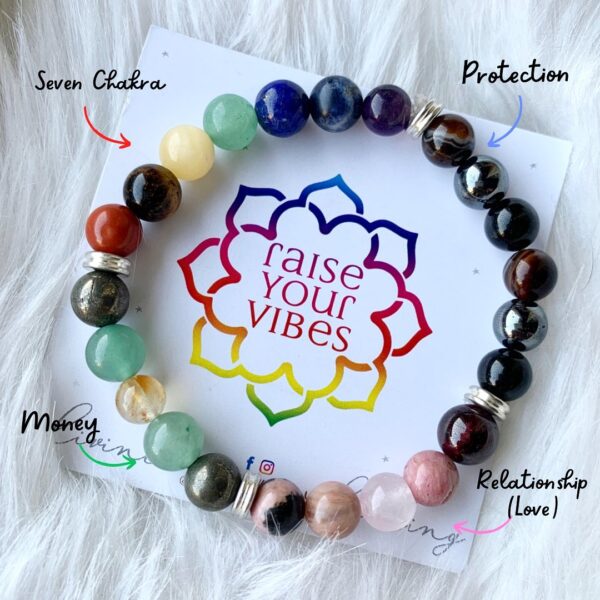 ENERGIZED 4 in1 Protection Bracelet 8mm |💎100% Authentic & Natural