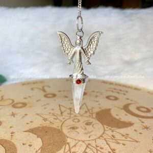 Natural Angel Clear Quartz Pendulums Dowser |💎100% Authentic & Natural