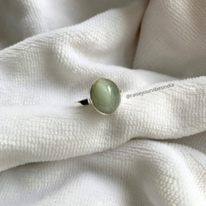 Natural Cats Eye 92.5 Silver Ring| Adjustable | Skin Touch | 100% Authentic & Natural