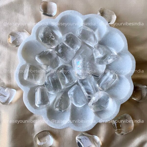 Energised Clear Quartz Tumble (master healer, clarity, Healing, Cleansing) |💎100% Authentic & Natural