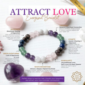 ENERGIZED Attracting love / Soul Mate bracelet |💎100% Authentic & Natural