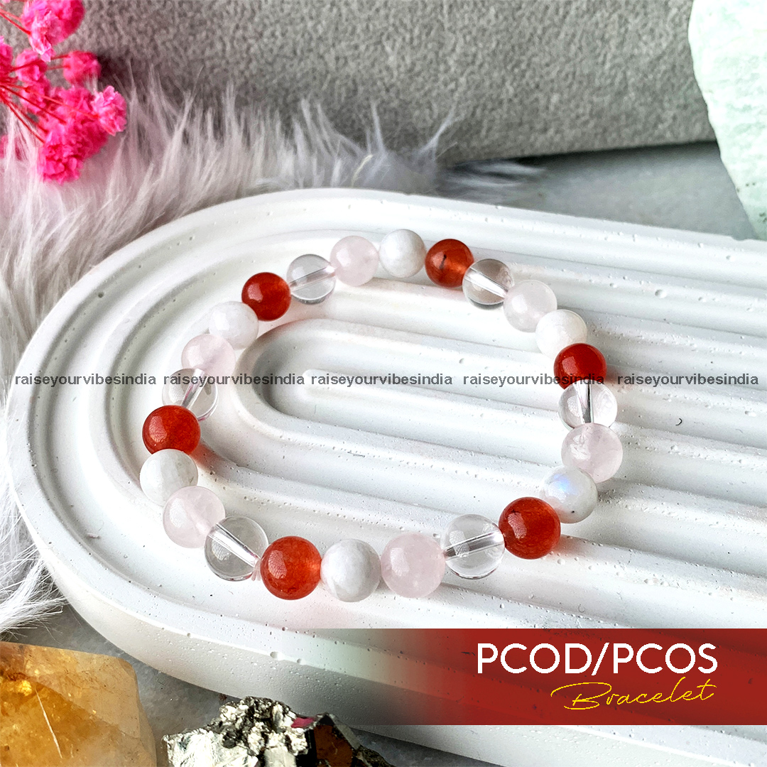 ENERGIZED PCOS/PCOD and Endometriosis bracelet 8mm |💎100% Authentic & Natural - Image 2