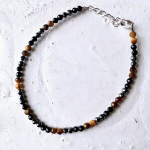 ENERGIZED Triple Protection 3MM 92.5 SILVER BRACELET | ADJUSTABLE | 100% AUTHENTIC & NATURAL