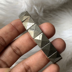 Energized Pyrite Pyramid Bracelet 7inches | Natural & Authentic