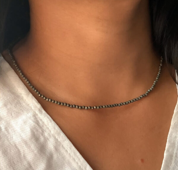 Dainty Necklace in 92.5 Silver | Natural crystal - Image 3