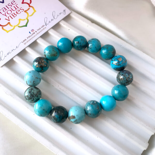 Energised Natural Irani Turquoise (Firoza) Bracelet