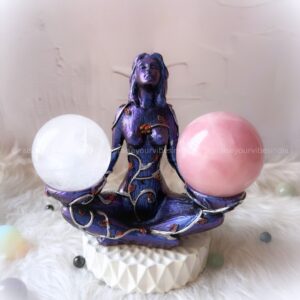Statue Of Goddess Gaia Base - Sphere Holder