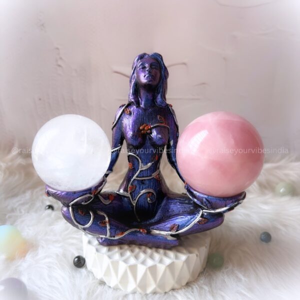 Statue Of Goddess Gaia Base - Sphere Holder