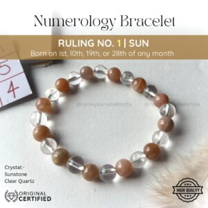 Energized Numerology No.1 Bracelet | Ruling Planet Sun (सूर्य)