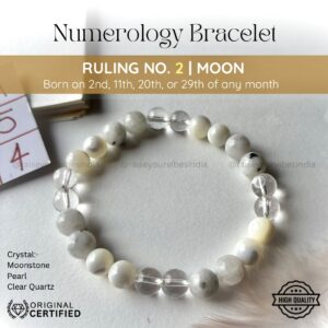 Energized Numerology No.2 Bracelet | Ruling Planet Moon (चंद्रमा)