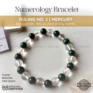 Energized Numerology No.5 Bracelet | Ruling Planet Mercury (बुध)