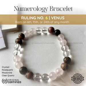 Energized Numerology No.6 Bracelet | Ruling Planet Venus (शुक्र)