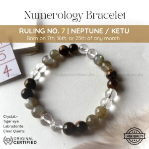 Energized Numerology No.7 Bracelet | Ruling Planet Neptune (केतु)