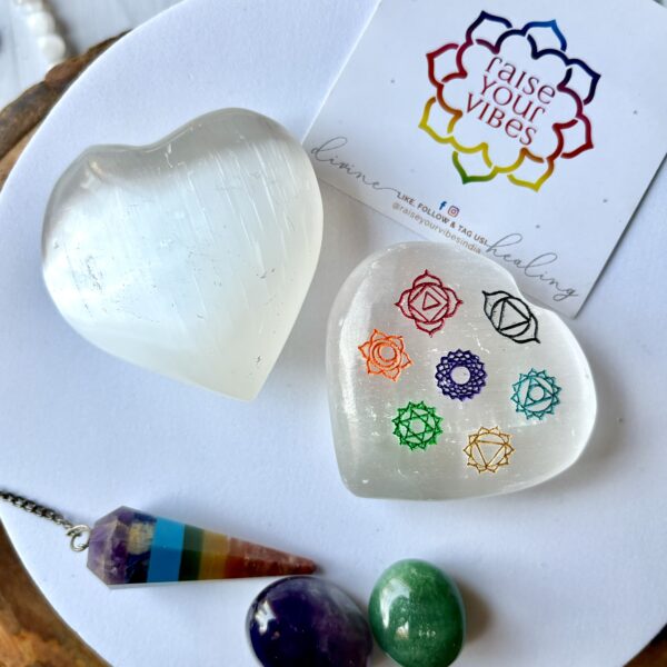 Natural Selenite Heart