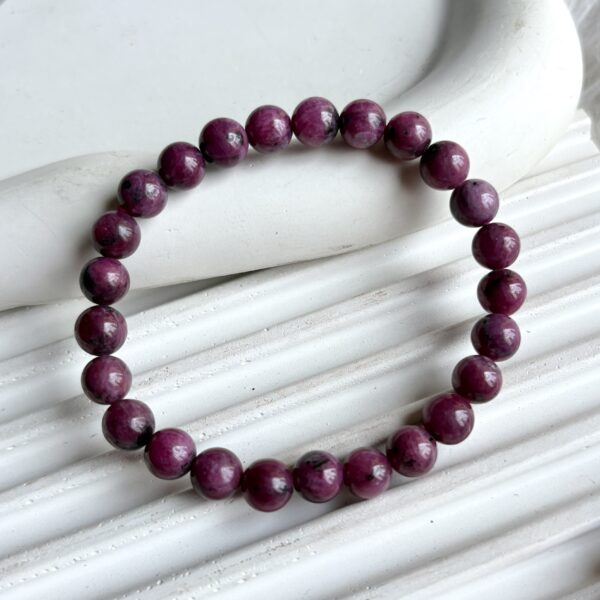 Reiki Energised Pink Ruby bracelet high quality 8mm
