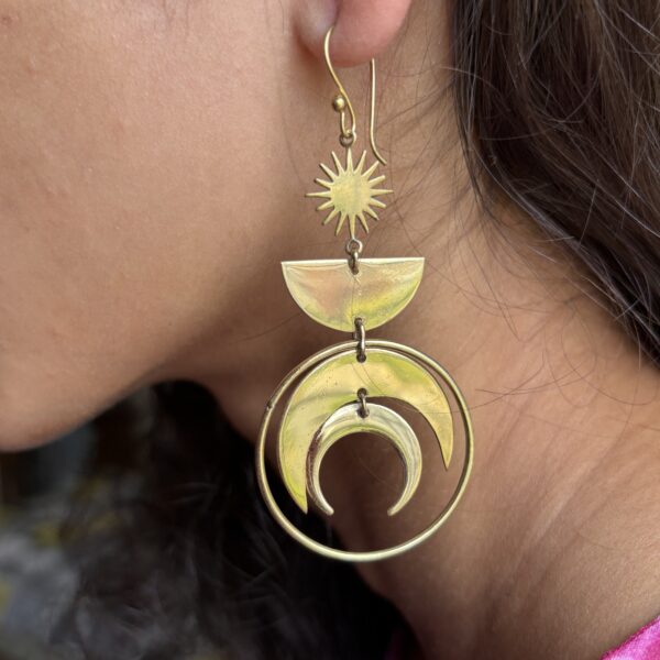 Boho SunMoon Earring