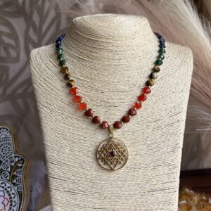 Reiki Energised 7 Chakra & Divine Symbol Shri Yantra Mala