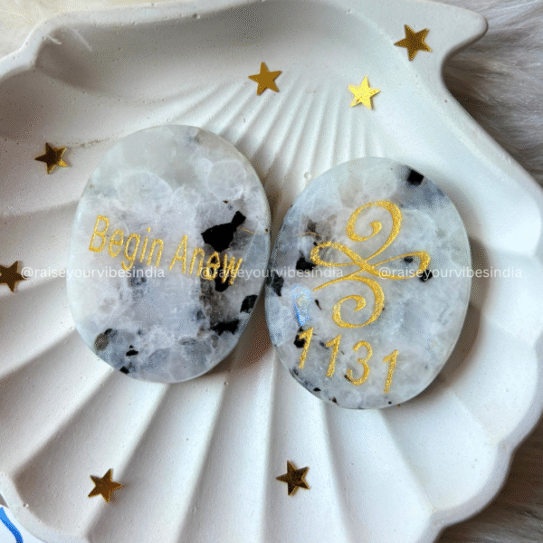 Begin Anew - Rainbow Moonstone Pocket Stone
