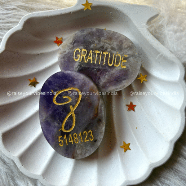 Gratitude - Amethyst Pocket Stone