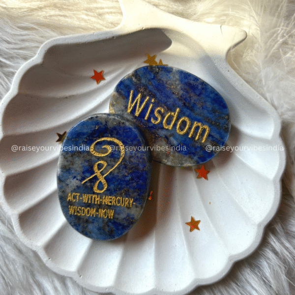 Wisdom - Lapis Lazuli Pocket Stone  (For Knowledge or Stock Market Success)