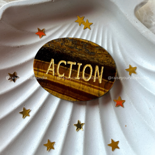 Action - Tiger eye Pocket Stone