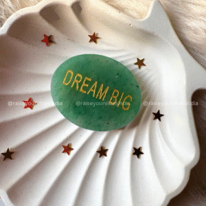 Dream Big-Green Aventurine coin