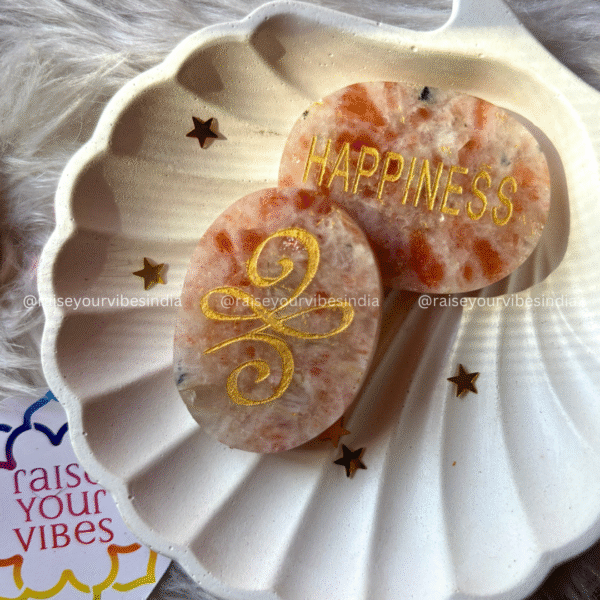 Happiness - Sunstone Pocket Stone