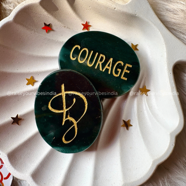 Courage - Bloodstone Pocket Stone