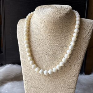 Energized Mother of Pearl Natura Necklace - 10MM - 18inches