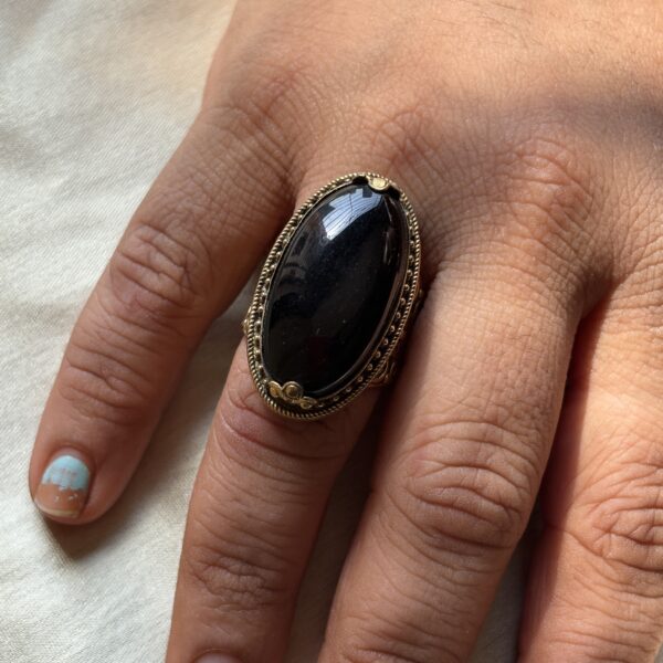 Boho Black onyx Ring