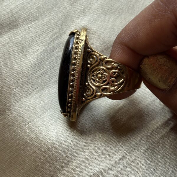 Boho Black onyx Ring - Image 3