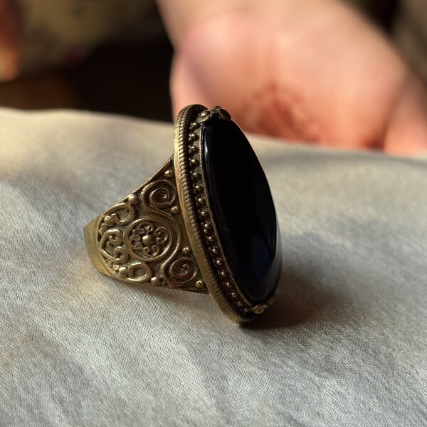 Boho Black onyx Ring - Image 2