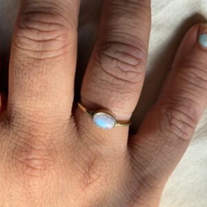 Boho Moonstone Ring