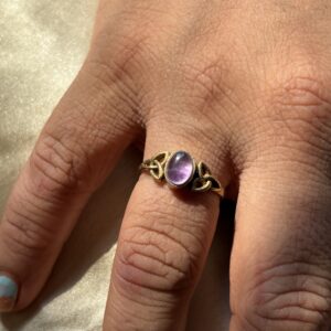 Boho Amethyst Ring