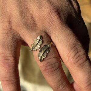 Boho Feather Ring