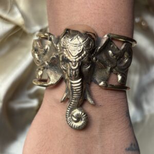 Boho -  Elephant Cuff  adjustable  bracelet