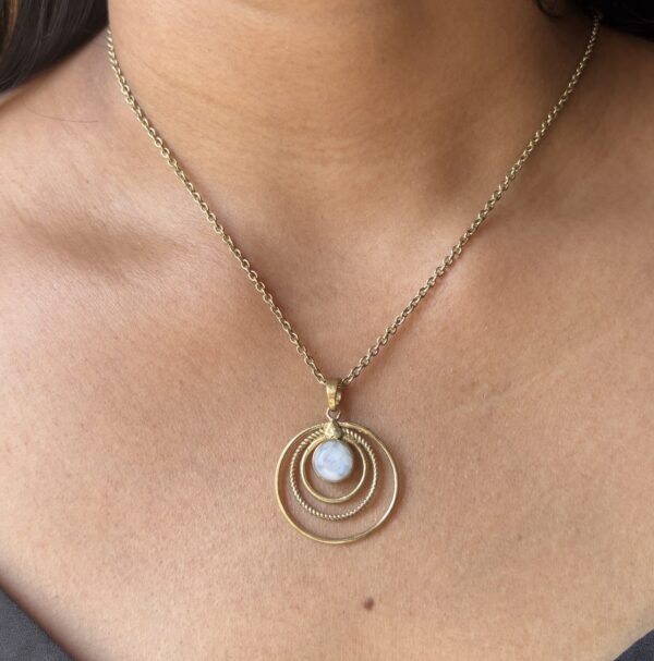 Boho Earth Spiral Pendant - Image 2
